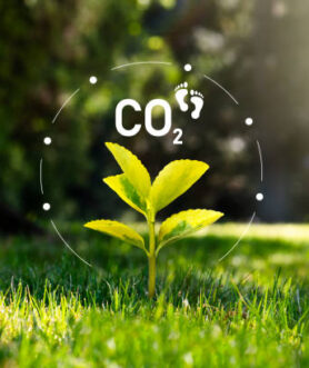 Carbon dioxide, CO2 emissions, carbon footprint concept
